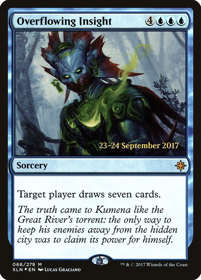 Overflowing Insight [Ixalan Prerelease Promos] | Local Legends