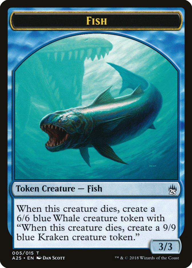 Fish Token [Masters 25 Tokens] | Golgari Games