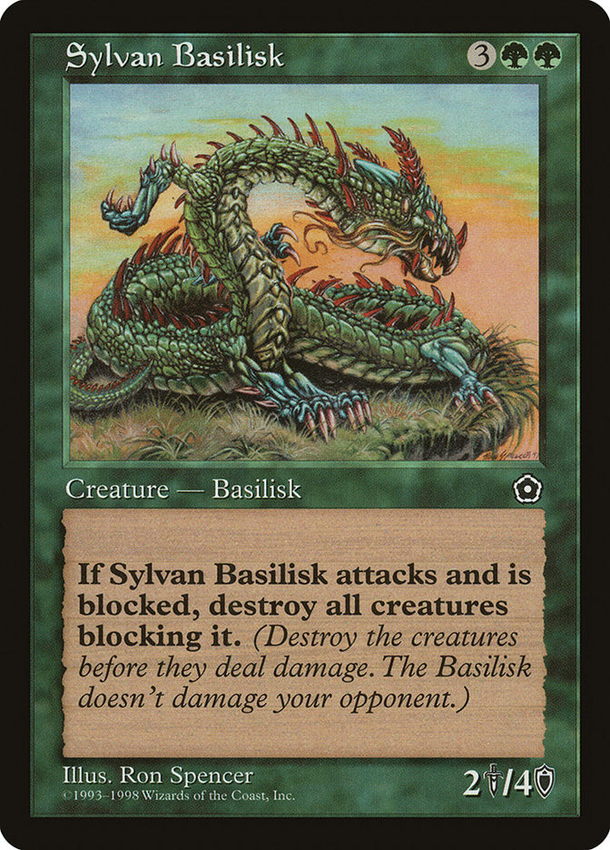 Sylvan Basilisk [Portal Second Age] | Golgari Games