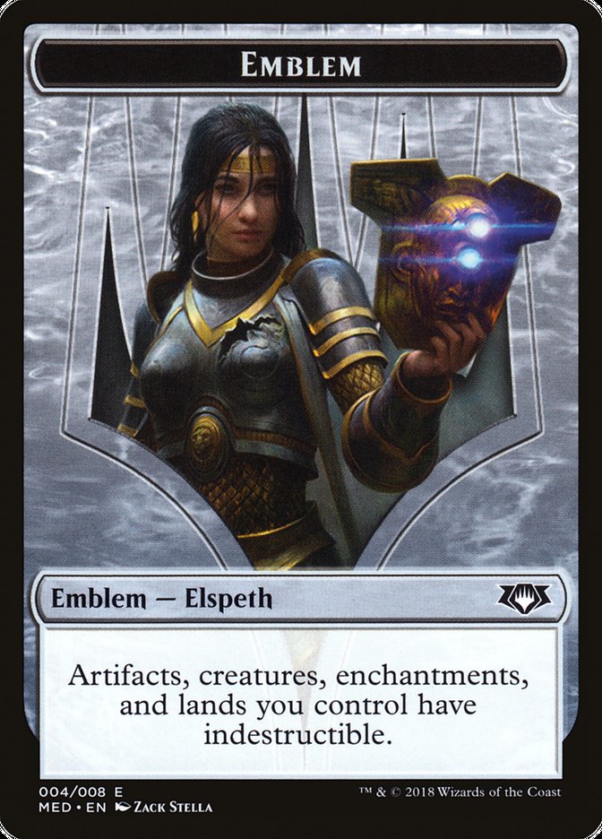 Elspeth, Knight-Errant Emblem [Mythic Edition Tokens] | Golgari Games