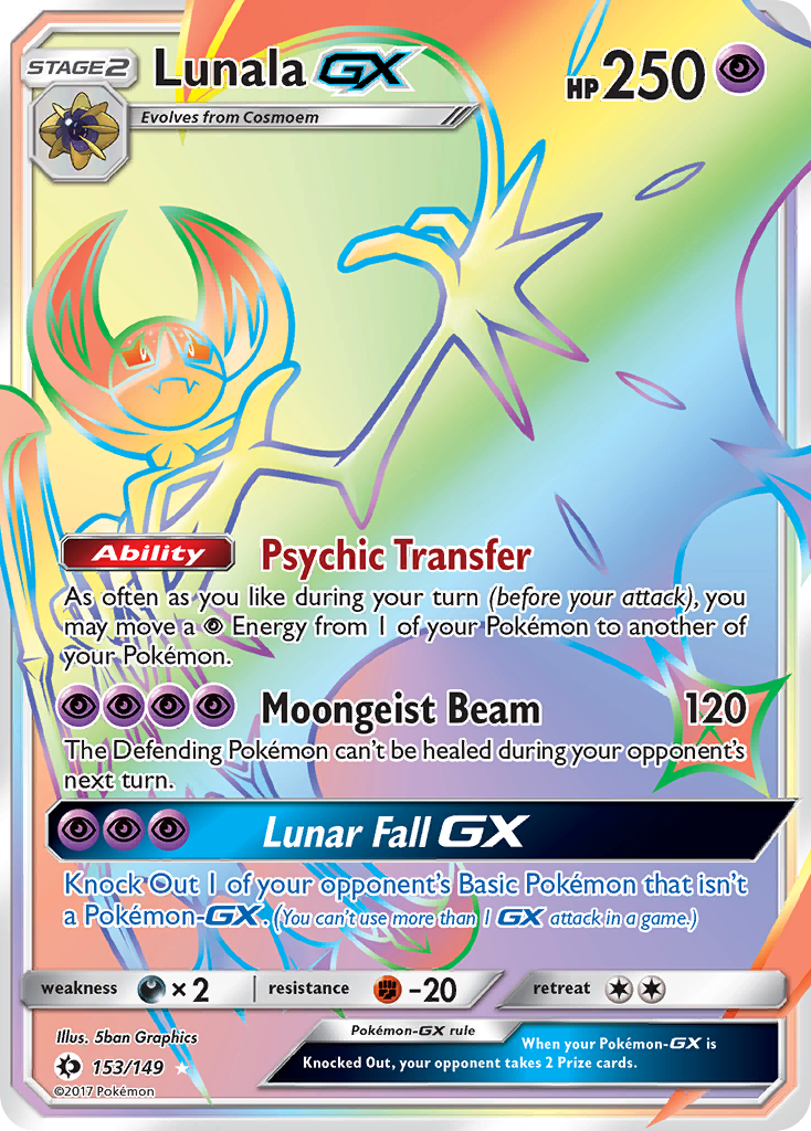 Lunala GX (153/149) [Sun & Moon: Base Set] | Golgari Games