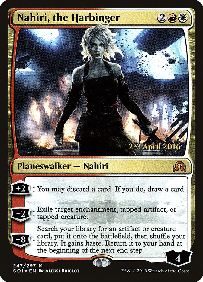 Nahiri, the Harbinger [Shadows over Innistrad Prerelease Promos] | Golgari Games