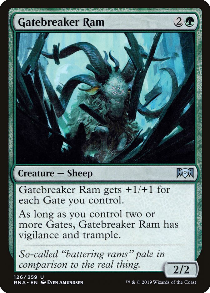 Gatebreaker Ram [Ravnica Allegiance] | Golgari Games