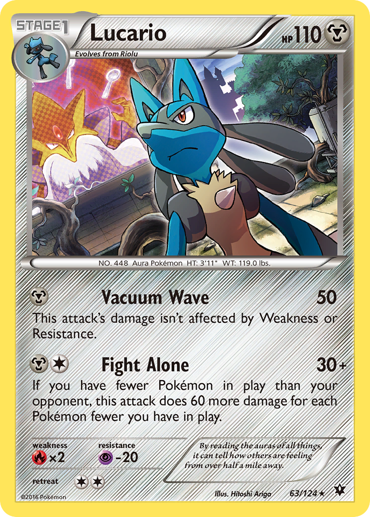 Lucario (63/124) (Cosmos Holo) [XY: Fates Collide] | Golgari Games