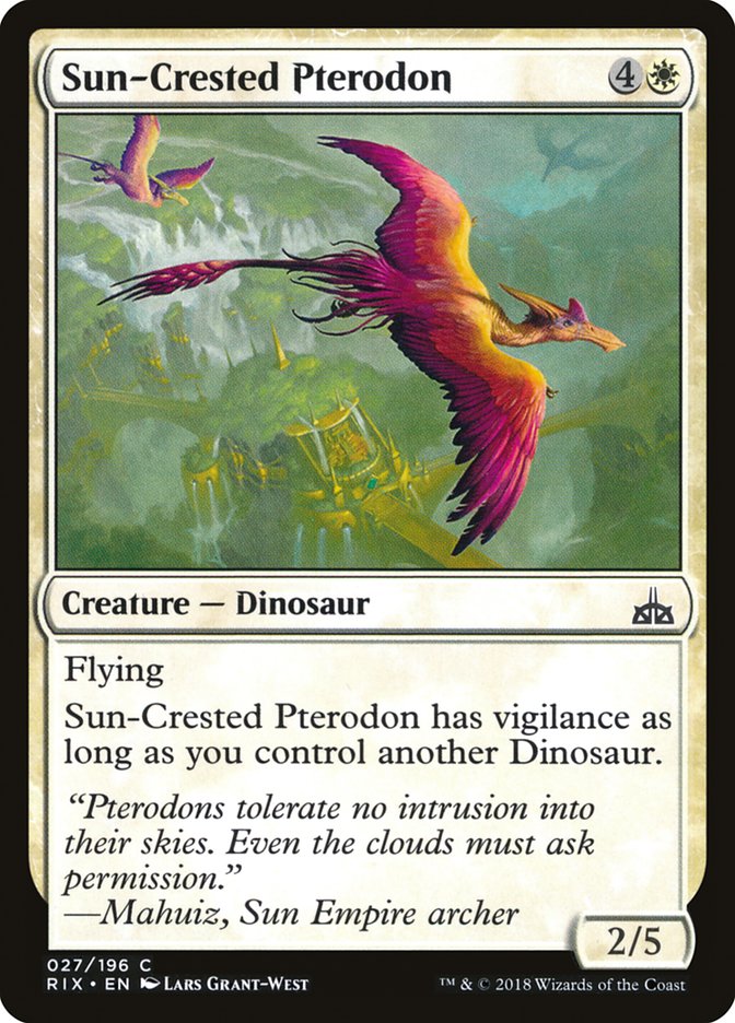 Sun-Crested Pterodon [Rivals of Ixalan] | Local Legends