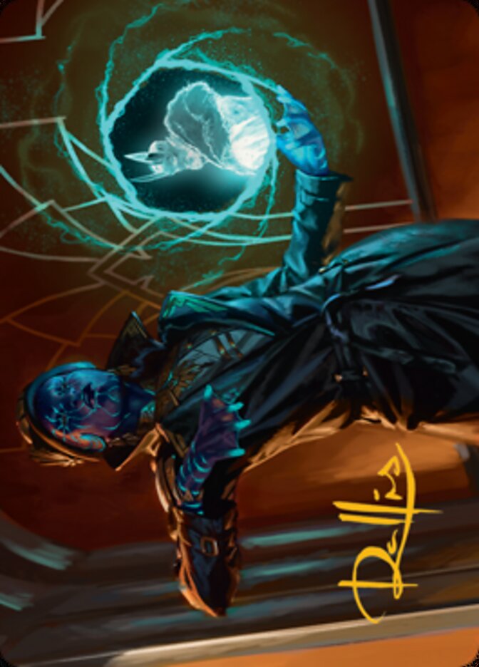 Kamiz, Obscura Oculus Art Card (Gold-Stamped Signature) [Streets of New Capenna Art Series] | Golgari Games