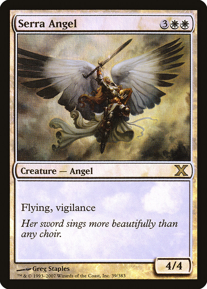 Serra Angel (Premium Foil) [Tenth Edition] | Local Legends