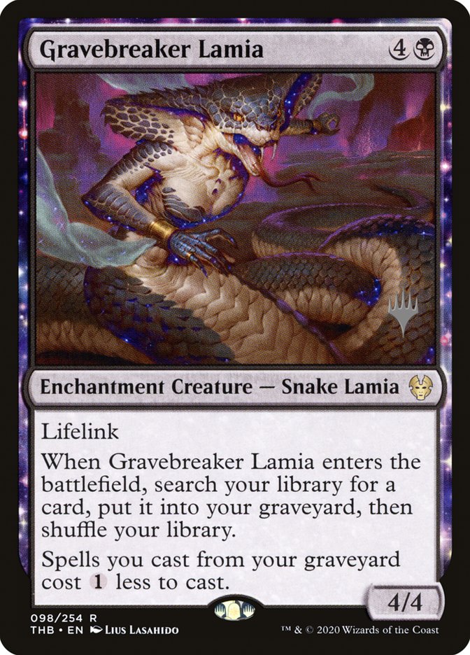 Gravebreaker Lamia (Promo Pack) [Theros Beyond Death Promos] | Golgari Games