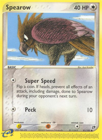 Spearow (81/100) [EX: Sandstorm] | Golgari Games