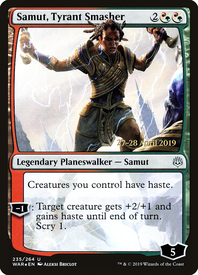 Samut, Tyrant Smasher [War of the Spark Prerelease Promos] | Local Legends