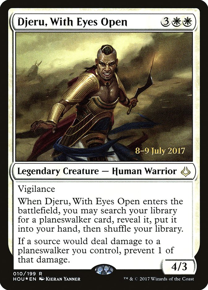 Djeru, With Eyes Open [Hour of Devastation Prerelease Promos] | Golgari Games