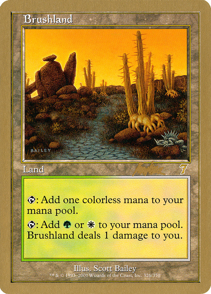 Brushland (Brian Kibler) [World Championship Decks 2002] | Golgari Games