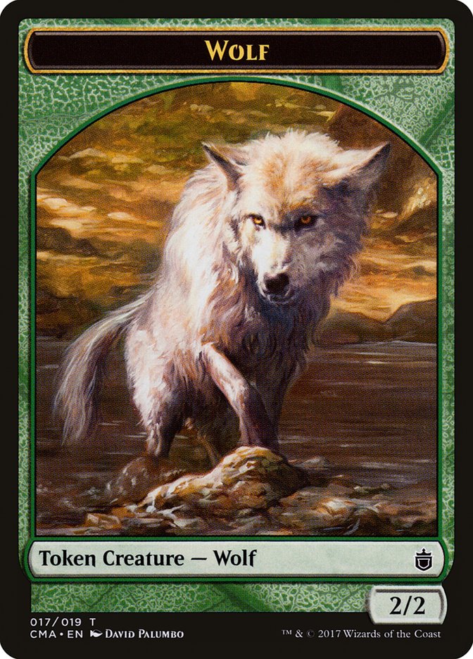 Wolf Token (017/019) [Commander Anthology Tokens] | Golgari Games