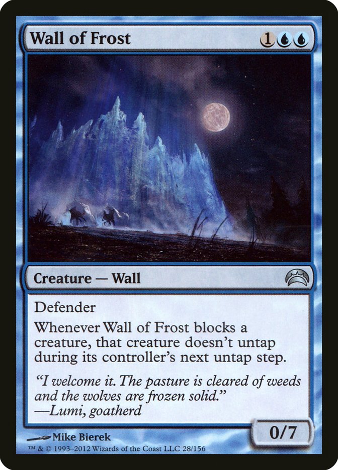 Wall of Frost [Planechase 2012] | Local Legends