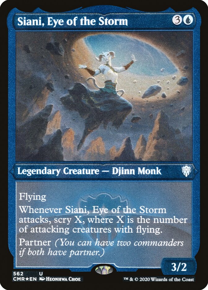 Siani, Eye of the Storm (Etched) [Commander Legends] | Golgari Games