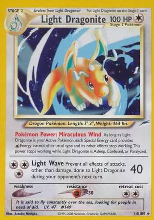 Light Dragonite (14/105) [Neo Destiny Unlimited] | Golgari Games