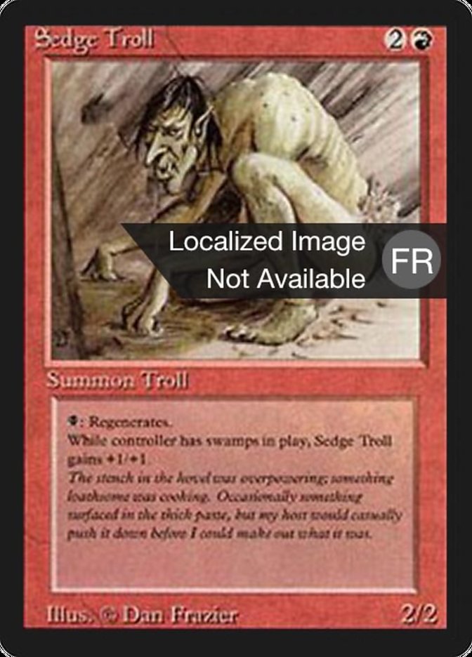 Sedge Troll [Foreign Black Border] | Golgari Games