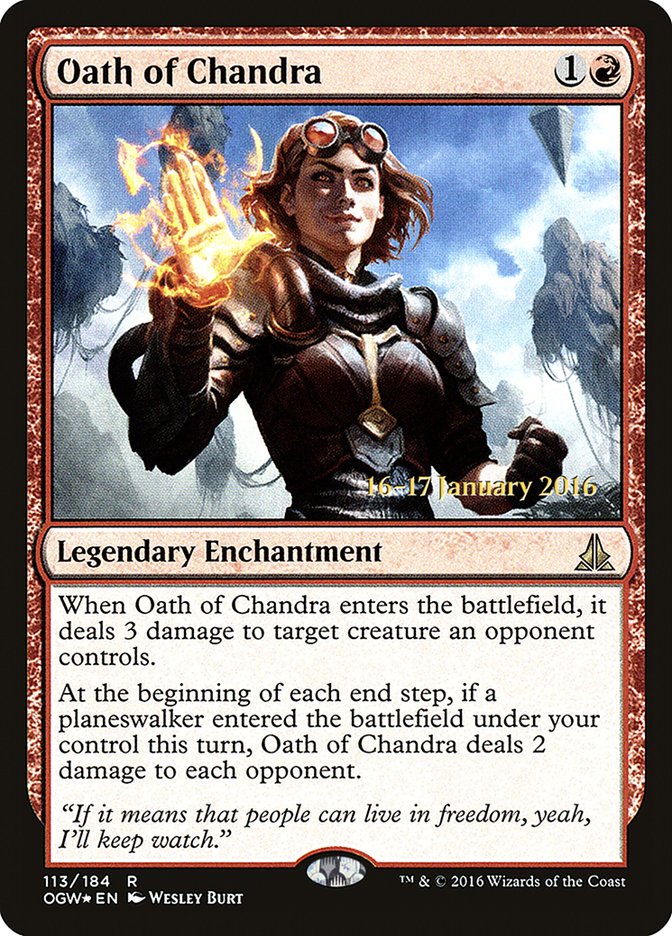 Oath of Chandra [Oath of the Gatewatch Prerelease Promos] | Local Legends