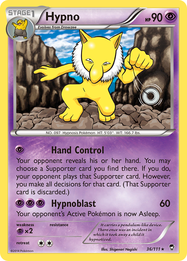 Hypno (36/111) [XY: Furious Fists] | Golgari Games