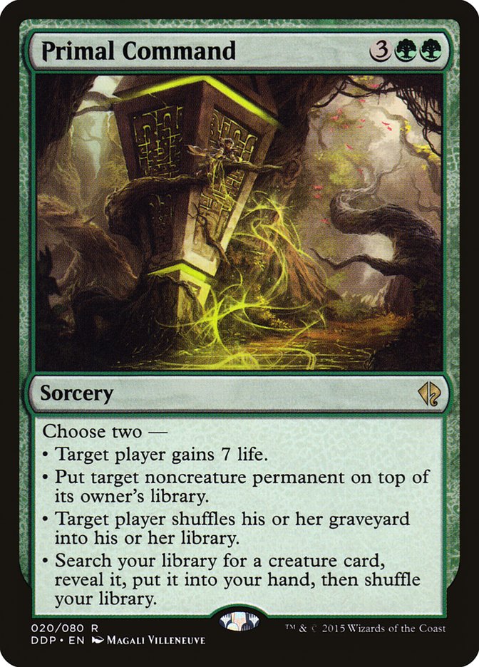 Primal Command [Duel Decks: Zendikar vs. Eldrazi] | Local Legends