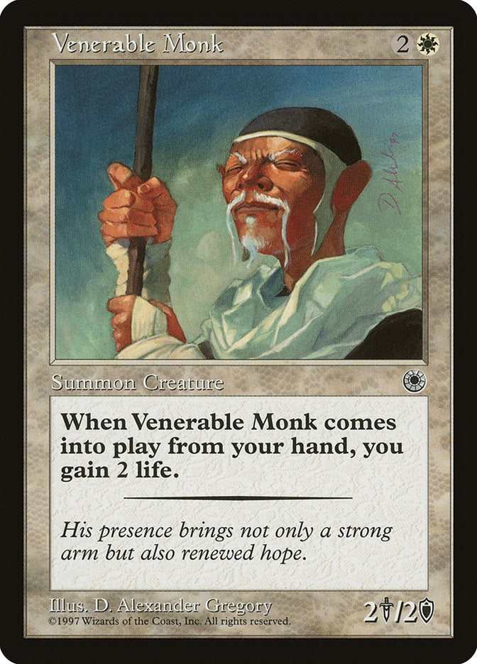 Venerable Monk [Portal] | Golgari Games