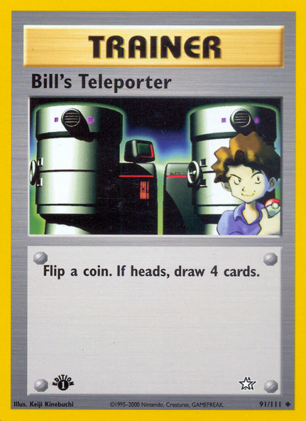 Bill's Teleporter (91/111) [Neo Genesis 1st Edition] | Golgari Games