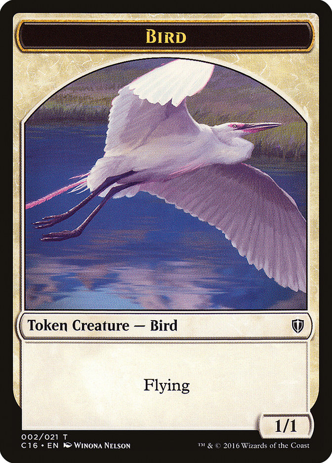 Bird Token (002/021) [Commander 2016 Tokens] | Local Legends