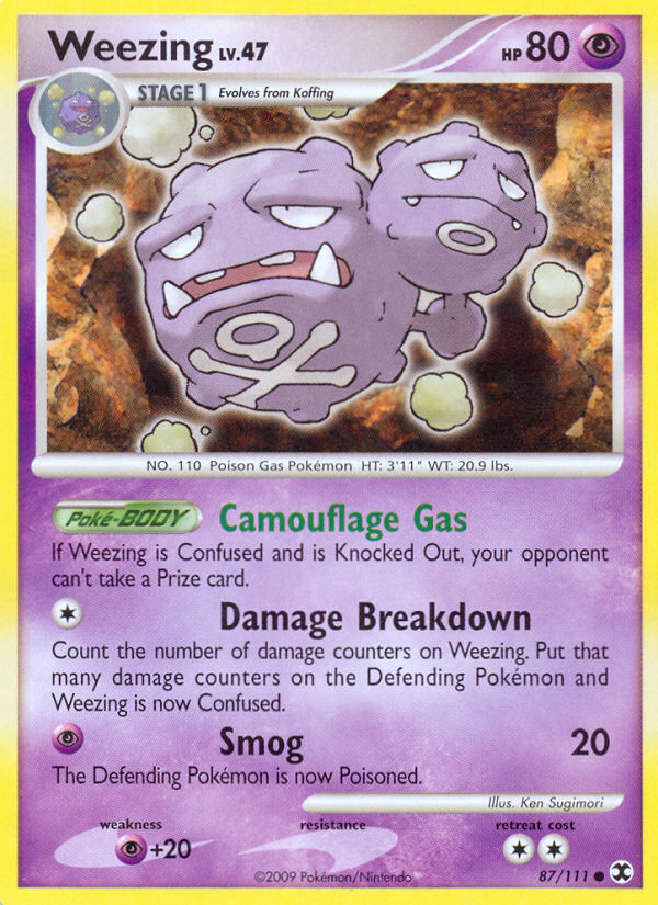 Weezing (87/111) [Platinum: Rising Rivals] | Golgari Games