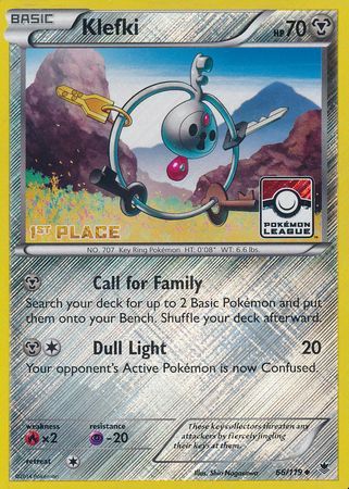 Klefki (66/119) (League Promo 1st Place) [XY: Phantom Forces] | Golgari Games