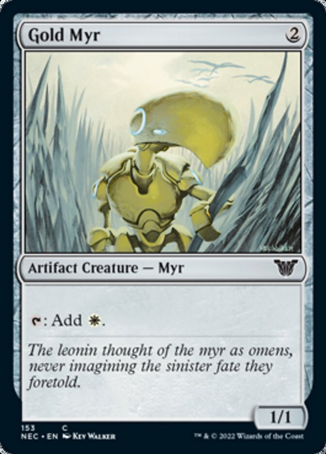 Gold Myr [Kamigawa: Neon Dynasty Commander] | Local Legends