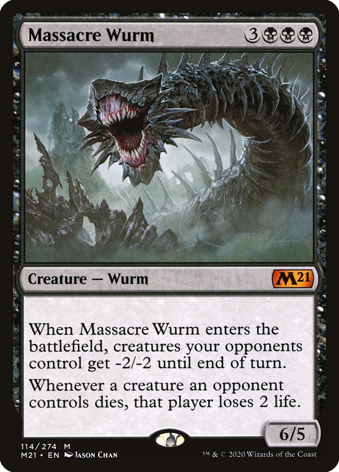 Massacre Wurm [Core Set 2021] | Golgari Games