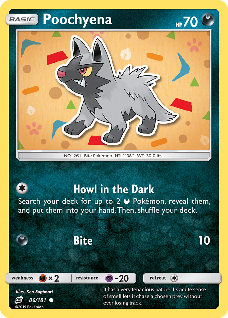 Poochyena (86/181) [Sun & Moon: Team Up] | Golgari Games