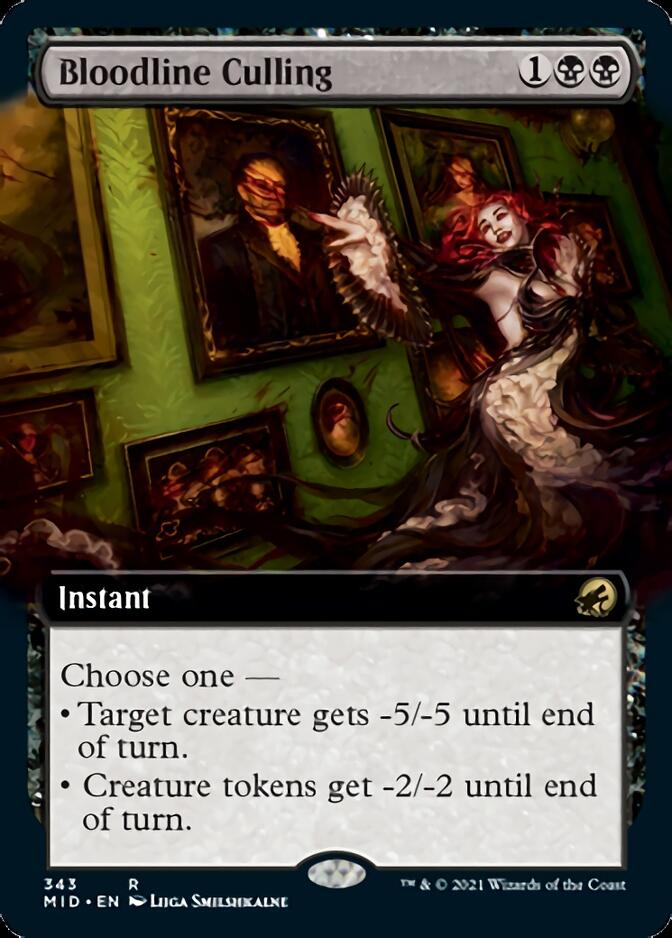 Bloodline Culling (Extended Art) [Innistrad: Midnight Hunt] | Golgari Games