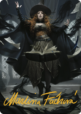 Tasha, the Witch Queen Art Card (41) (Gold-Stamped Signature) [Commander Legends: Battle for Baldur's Gate Art Series] | Local Legends