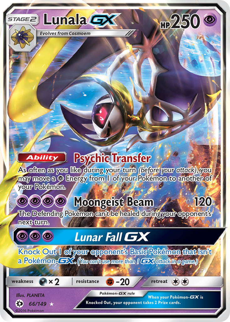 Lunala GX (66/149) [Sun & Moon: Base Set] | Golgari Games