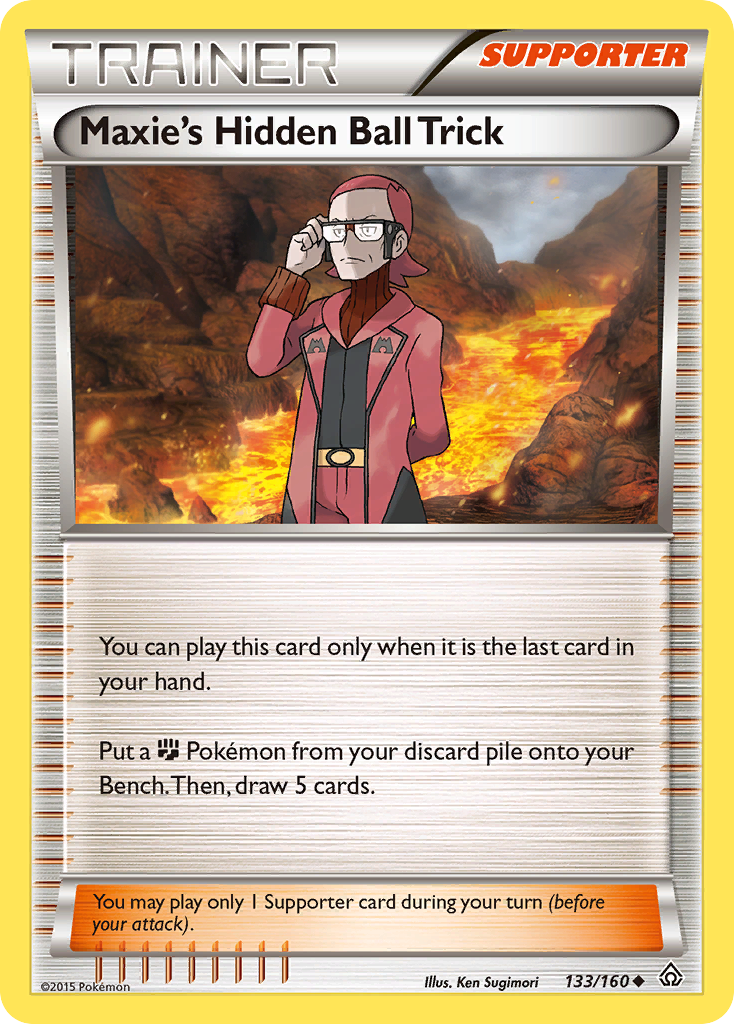 Maxie's Hidden Ball Trick (133/160) [XY: Primal Clash] | Golgari Games