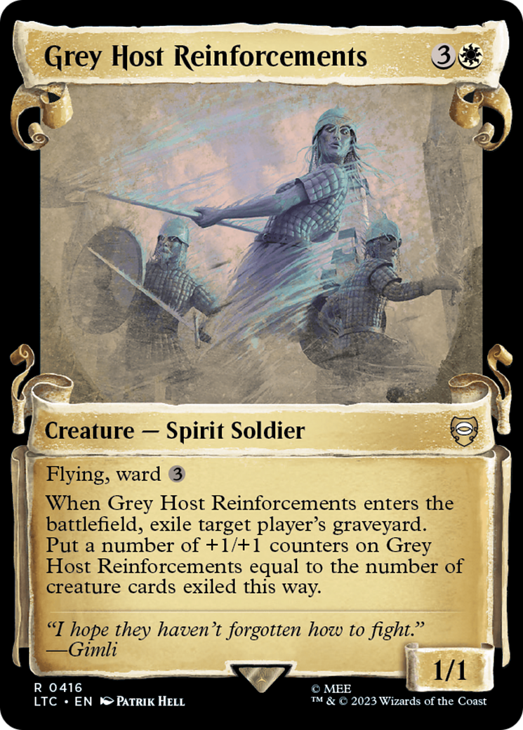 Grey Host Reinforcements [The Lord of the Rings: Tales of Middle-Earth Commander Showcase Scrolls] | Golgari Games