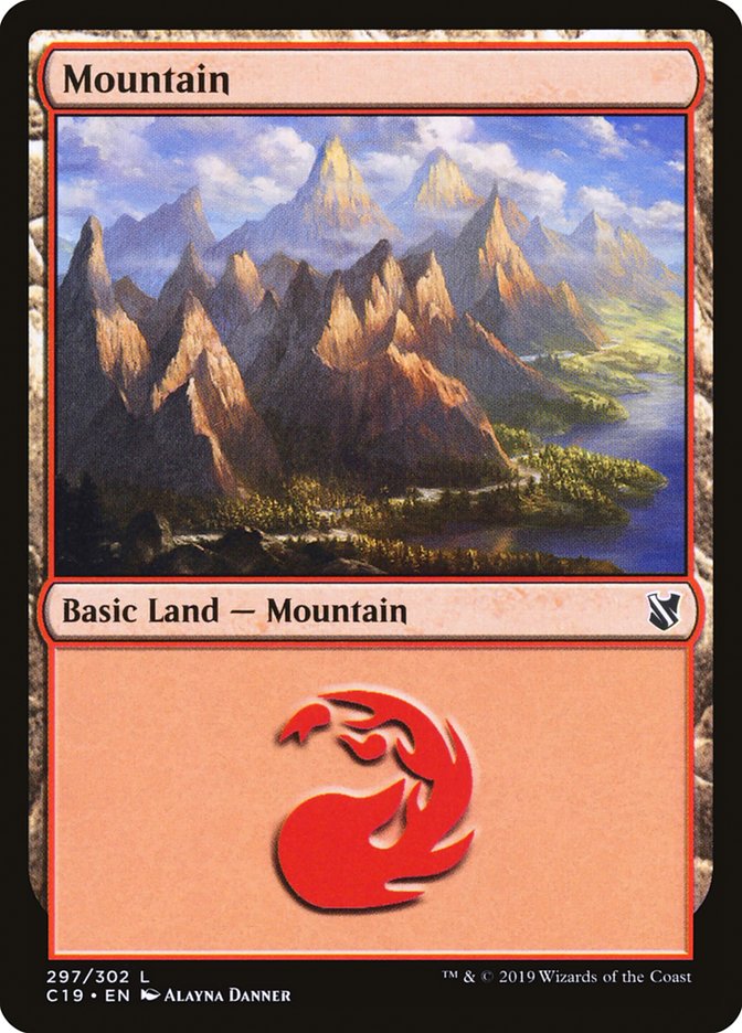 Mountain (297) [Commander 2019] | Golgari Games