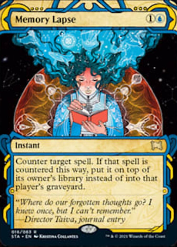 Memory Lapse (Foil Etched) [Strixhaven: School of Mages Mystical Archive] | Local Legends