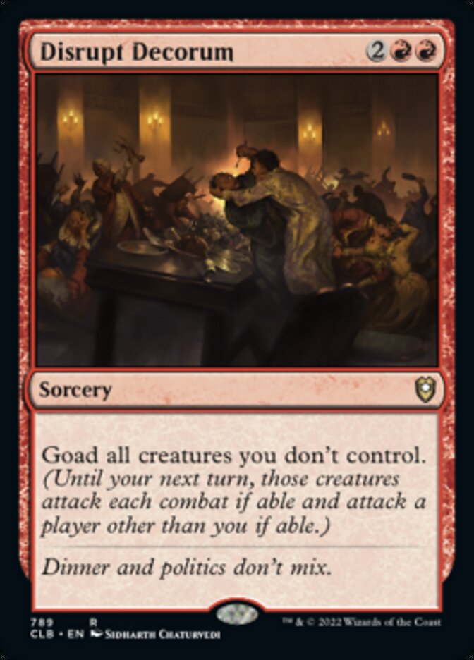 Disrupt Decorum [Commander Legends: Battle for Baldur's Gate] | Local Legends