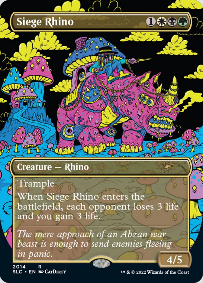 Siege Rhino (Borderless) [Secret Lair 30th Anniversary Countdown Kit] | Local Legends