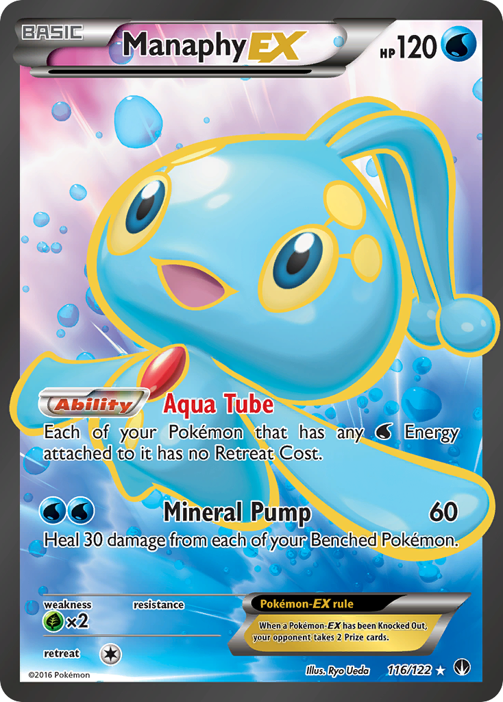 Manaphy EX (116/122) [XY: BREAKpoint] | Golgari Games