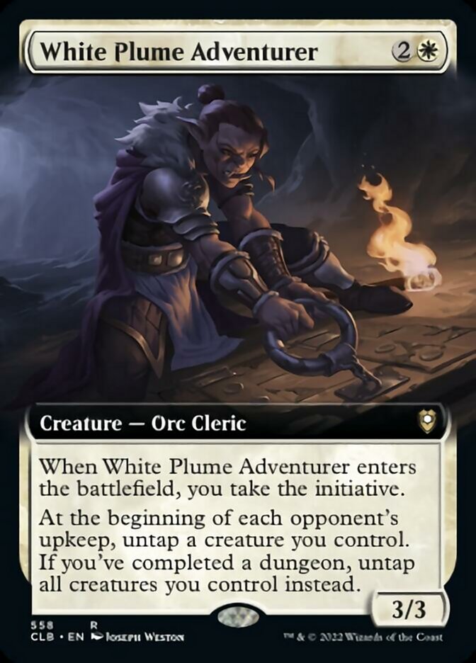 White Plume Adventurer (Extended Art) [Commander Legends: Battle for Baldur's Gate] | Local Legends