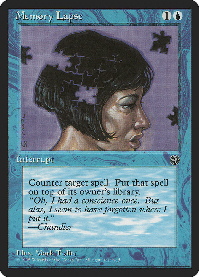 Memory Lapse (Chandler Flavor Text) [Homelands] | Local Legends