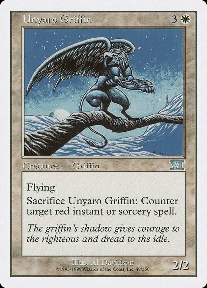 Unyaro Griffin [Classic Sixth Edition] | Golgari Games