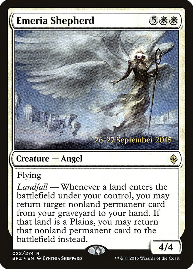 Emeria Shepherd [Battle for Zendikar Prerelease Promos] | Local Legends