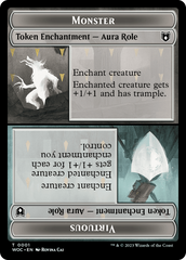 Copy // Monster Role / Virtuous Role Double-Sided Token [Wilds of Eldraine Commander Tokens] | Local Legends