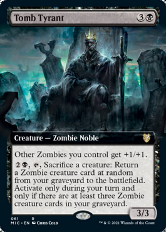 Tomb Tyrant (Extended Art) [Innistrad: Midnight Hunt Commander] | Golgari Games