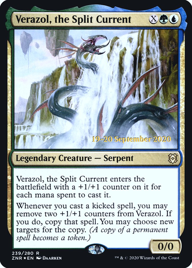 Verazol, the Split Current [Zendikar Rising Prerelease Promos] | Golgari Games