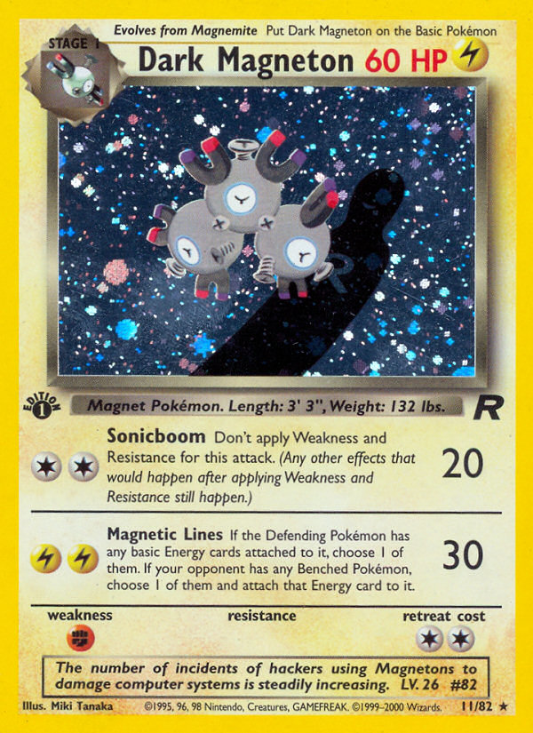 Dark Magneton (11/82) [Team Rocket 1st Edition] | Golgari Games